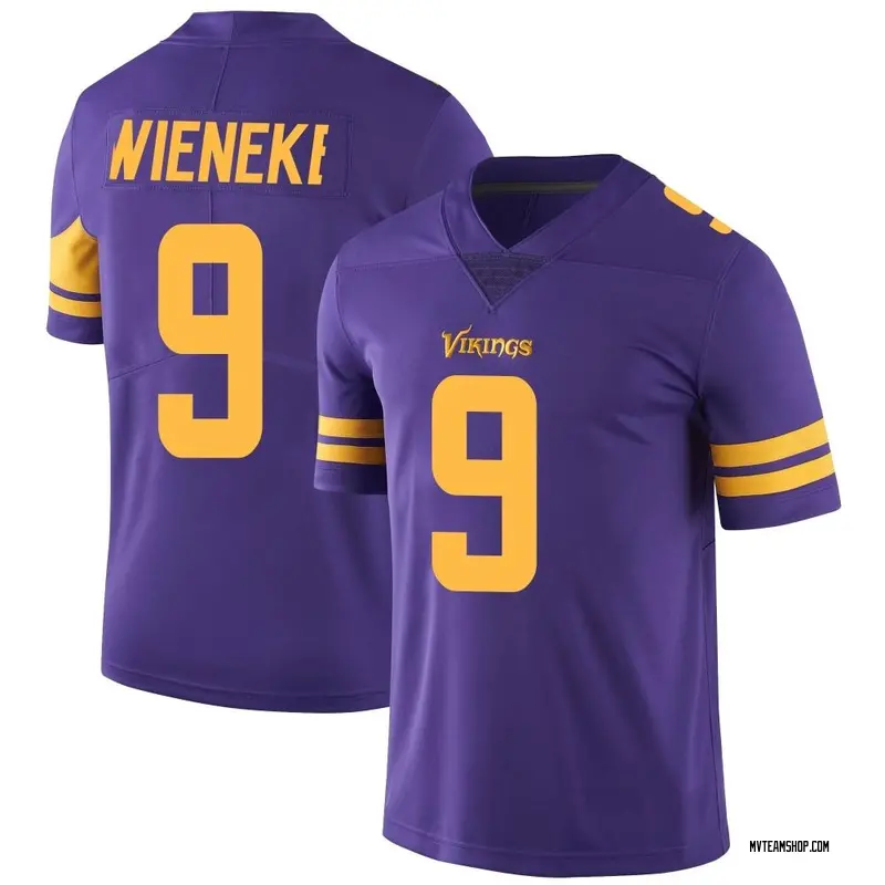 Men's Jake Wieneke Minnesota Vikings Color Rush Jersey - Purple Limited