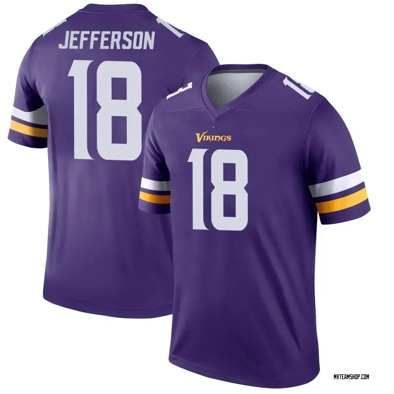 Men's Justin Jefferson Minnesota Vikings Jersey - Purple Legend