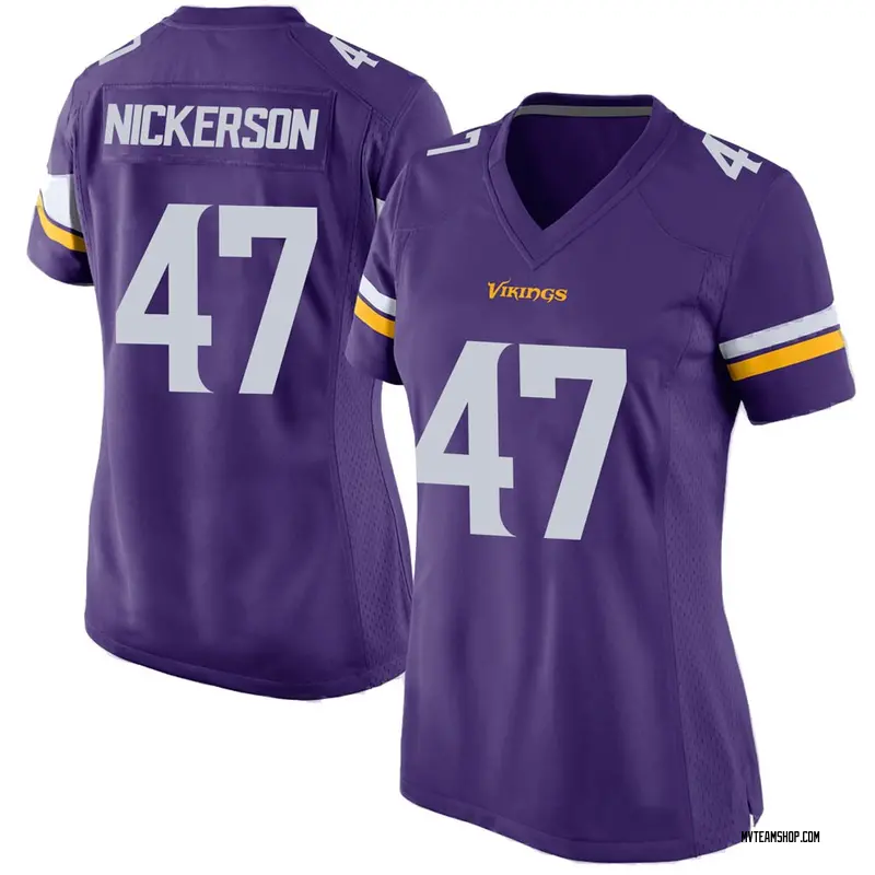 Women's Hardy Nickerson Minnesota Vikings Team Color Jersey - Purple Game