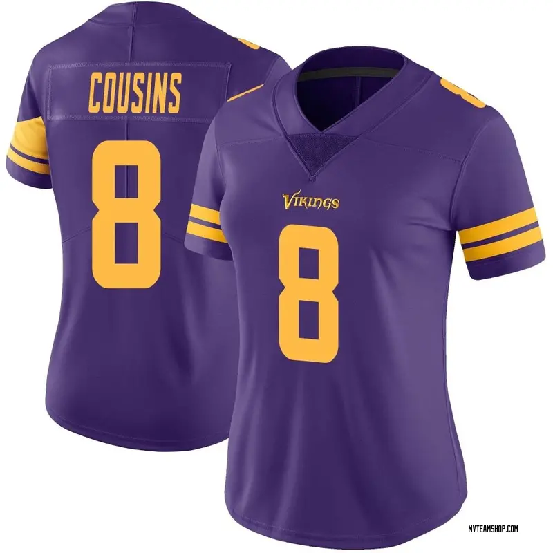 Women's Kirk Cousins Minnesota Vikings Color Rush Jersey - Purple Limited